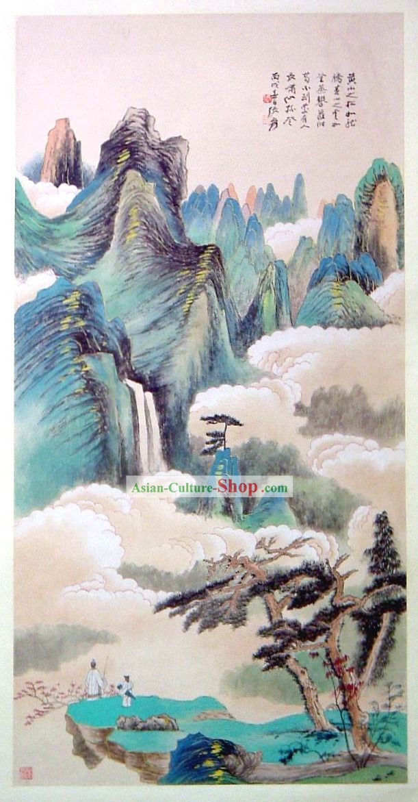 Peinture-Inside paysage chinois la Montagne