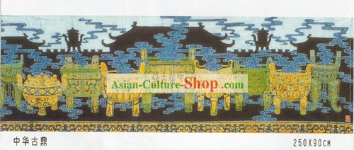 バティック壁掛け - 中国古代宝物