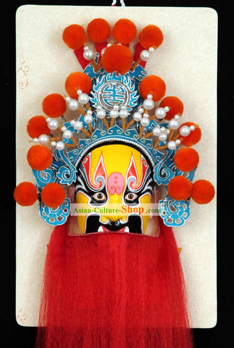 Handgefertigte Peking-Oper-Maske Hängedeko - Dian Wei