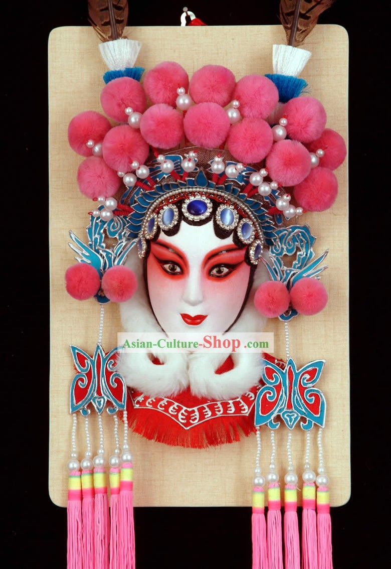 Máscara artesanal Pekín Opera colgantes Decoración - Lihua Fan