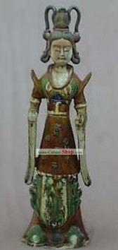 Chinois classique Archaized Tang San Cai Statue-Tang Dynasty Princess Palace