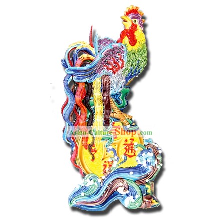 Chinese Cochin Ceramica-Stunning pollo Re