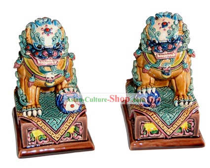 Céramique chinoise Pékin-Cochin Roi Lion