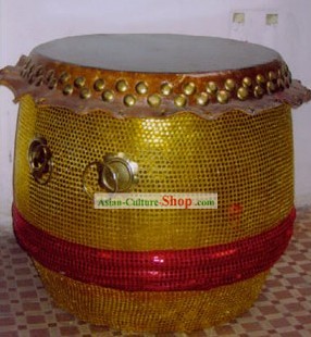 중국어 사자와 용의 춤 악기 - 대형 스탠딩 드럼
