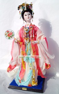 Handmade poupée figurine soie de Pékin - Yang Guifei