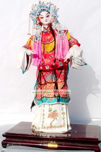 Handmade poupée figurine soie de Pékin - Beauté Opéra chinois