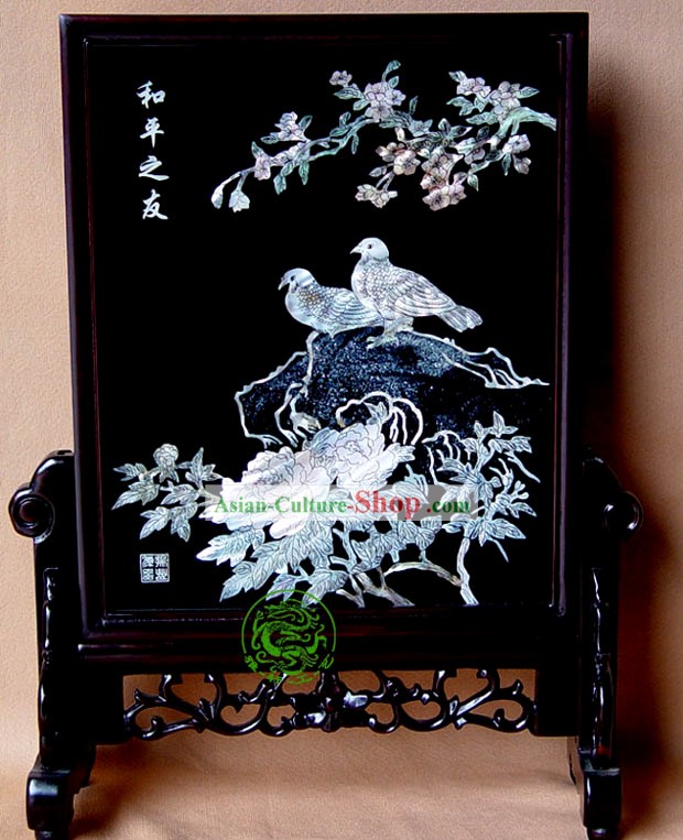 Yang Zhou Laque Artisanat-oiseau de la paix