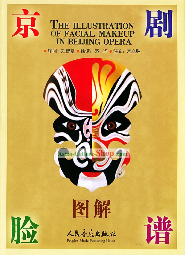 Pequim (Beijing) ópera iluminação máscaras faciais