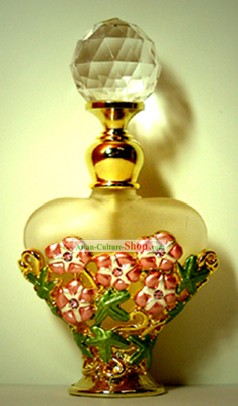 Cristal de Bohemia botella de perfume