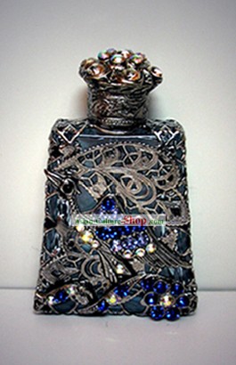 Cristal de Bohemia Artesanía botella de perfume 4