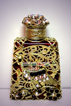 Cristal de Bohemia Artesanía botella de perfume 6