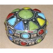 Le Tibet Superbe Boîte colorés bijoux Gems