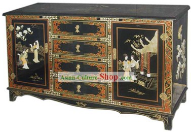 Ware chinoise laque Palais Cabinet antique Beauties