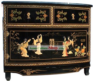 Cabinet chinois antique Ware style de laque