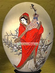Mano cinese Meraviglie Verniciato colorato Egg-Zhao Jun (una delle quattro antiche bellezze)