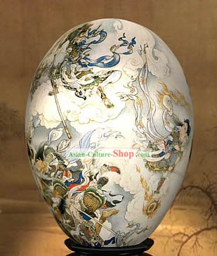 Chinesische Wonders Hand Painted Colorful Egg-Fairies Kampf von West-Reise
