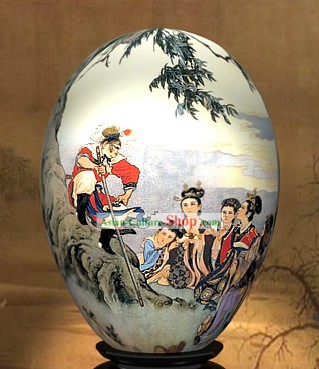 Mano cinese Meraviglie Verniciato colorato Egg-Monkey King Conoscere la Verità di Viaggio Occidente