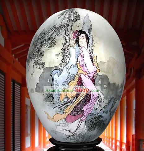 Chinoise main Merveilles Peint Coloré Egg-Dou Er Dans Le Vent