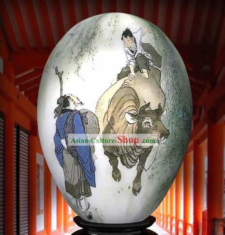 Китайская рука чудес Окрашенные яйца Красочный-Корова Мальчик золочение роуд