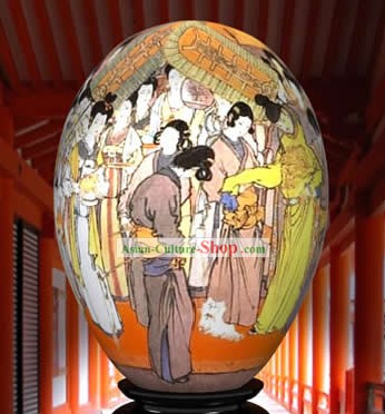 中国のワンダーハンドは、カラフルな卵、唐の王朝を塗装