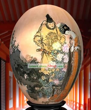 Mão Maravilha chinês Painted Colorful Egg-Imperador ea Imperatriz