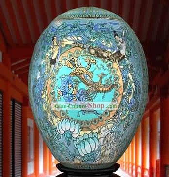 中国のワンダーハンドは、カラフルな卵宮殿の愛の絵画を塗装