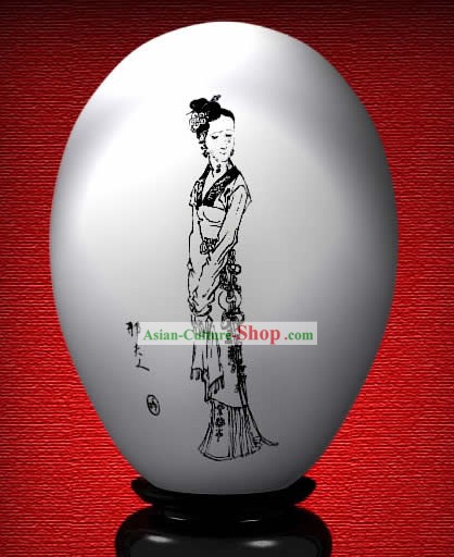 Maravilla mano chino pintado de colores huevo Xing Señora de El sueño de Red Chamber