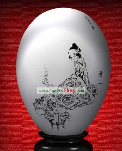 Maravilla mano chino pintado de colores huevo Jia Baoyu de El sueño de Red Chamber