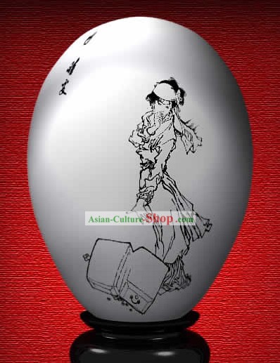 Maravilla mano chino pintado de colores huevo Wen Qing de El sueño de Red Chamber