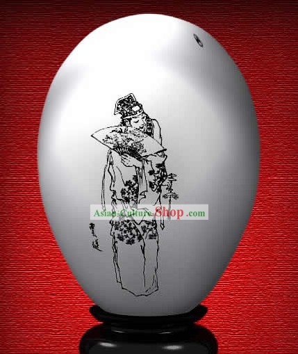 Chinesische Wonder Hand Painted Colorful Egg-Jia Lian von The Dream of Red Chamber