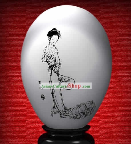 Wonder Cinese dipinti a mano colorato uovo di Er-Ping Il sogno di Red Camera