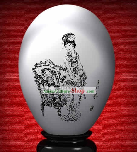 Wonder Cinese dipinti a mano colorato uovo-Wang Xifeng di Il sogno di Red Camera