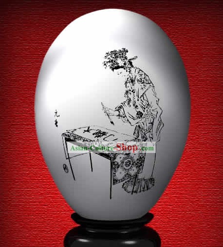 Wonder Cinese dipinti a mano colorato uovo-Spring bellezza del sogno di Red Camera