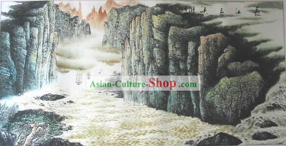 Chinoise du fleuve Yangtsé Peinture par Mo Xianglou