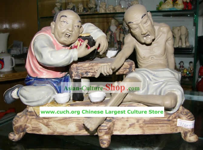 Fabriqué à la main chinoise Shi Wan Céramique-vin jeu