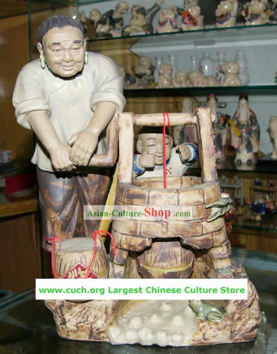Fabriqué à la main chinoise Shi Wan Céramique-mère Amour