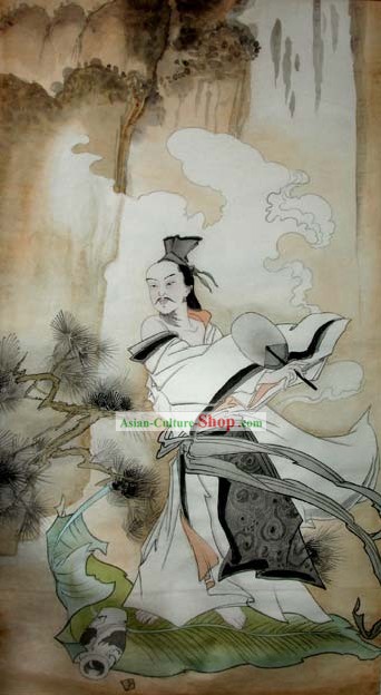 Peinture Traditionnelle Chinoise Li Bai-poète ivre