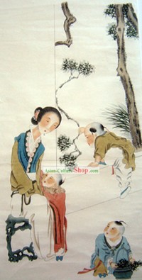 中国の伝統的絵画 - 母の愛
