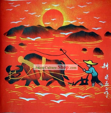 Shan Xi Farmer Folk Pittura-Solco