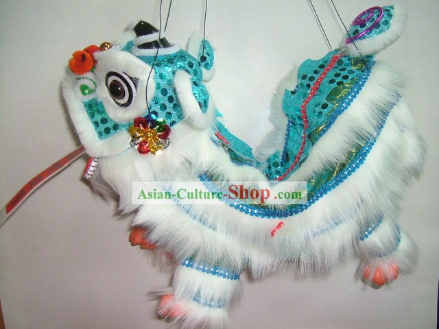 Puppet-Azul Mão chinês clássico Dança do Leão