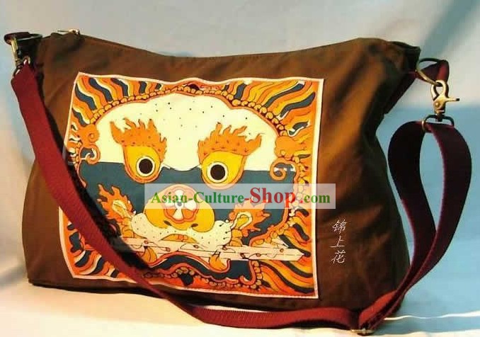 Klassische Batik Brave Dragon Flax Bag