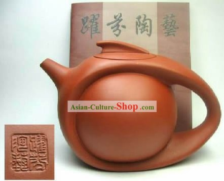 Mão chinês fez Zisha Teapot Contrail-