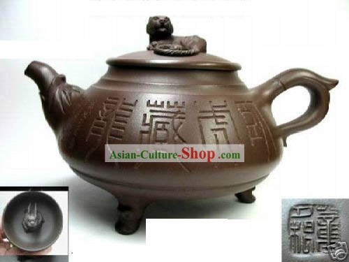 Chinese Classic Hand Made Teapot-Crushing the Tiger and Hiding the Dragon