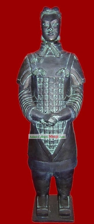 Bronze général Guerrier Terre Cuite
