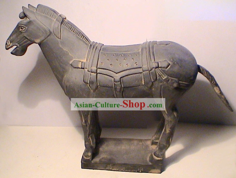 テラコッタ戦士の陶器の戦いの馬