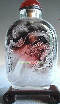 Bottiglie tabacco da fiuto con dentro la pittura zodiaco cinese Serie-Dragon