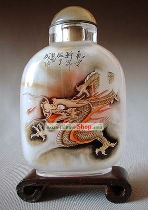 Snuff Bottles Mit Innen Painting Chinese Zodiac Series-Dragon 1