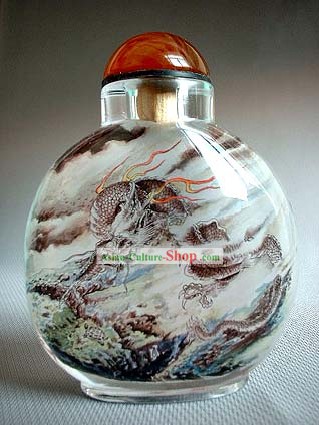Bottiglie tabacco da fiuto con dentro la pittura cinese Animale Serie-Dragon