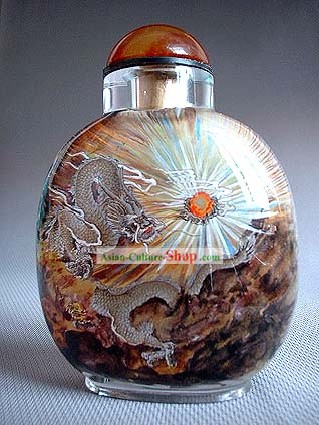 Bottiglie tabacco da fiuto con dentro la pittura Serie-drago cinese degli animali Danza