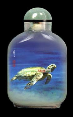 Bottiglie tabacco da fiuto con dentro la pittura cinese Animale Serie-Tartaruga
